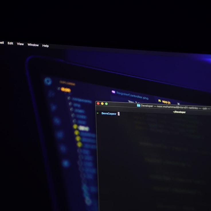 iOS app development workspace